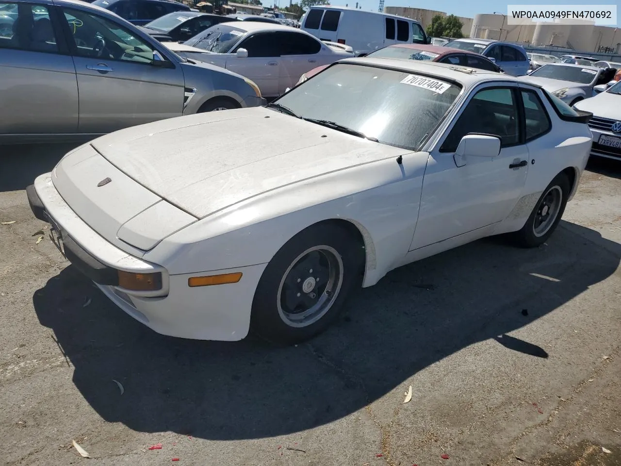 1985 Porsche 944 VIN: WP0AA0949FN470692 Lot: 70707404