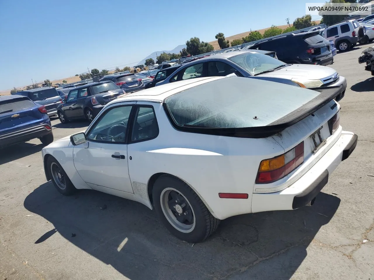 1985 Porsche 944 VIN: WP0AA0949FN470692 Lot: 70707404