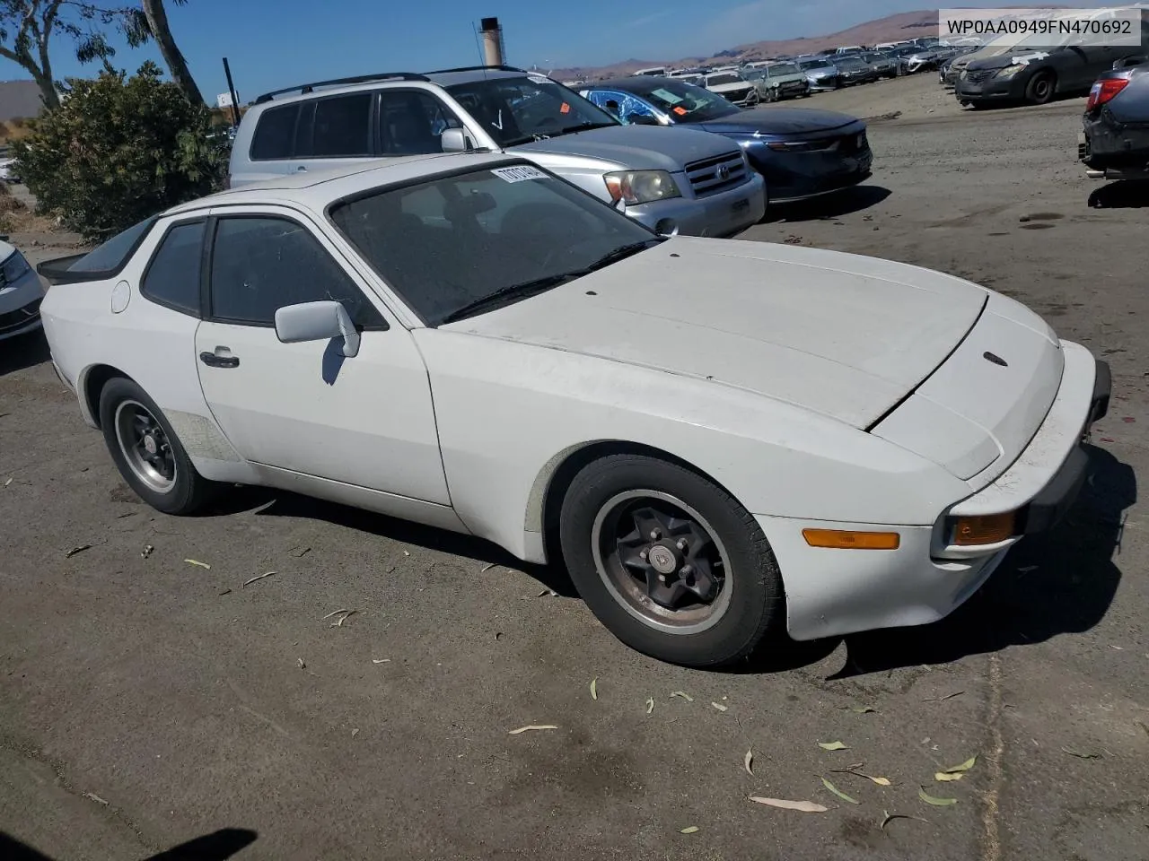 1985 Porsche 944 VIN: WP0AA0949FN470692 Lot: 70707404