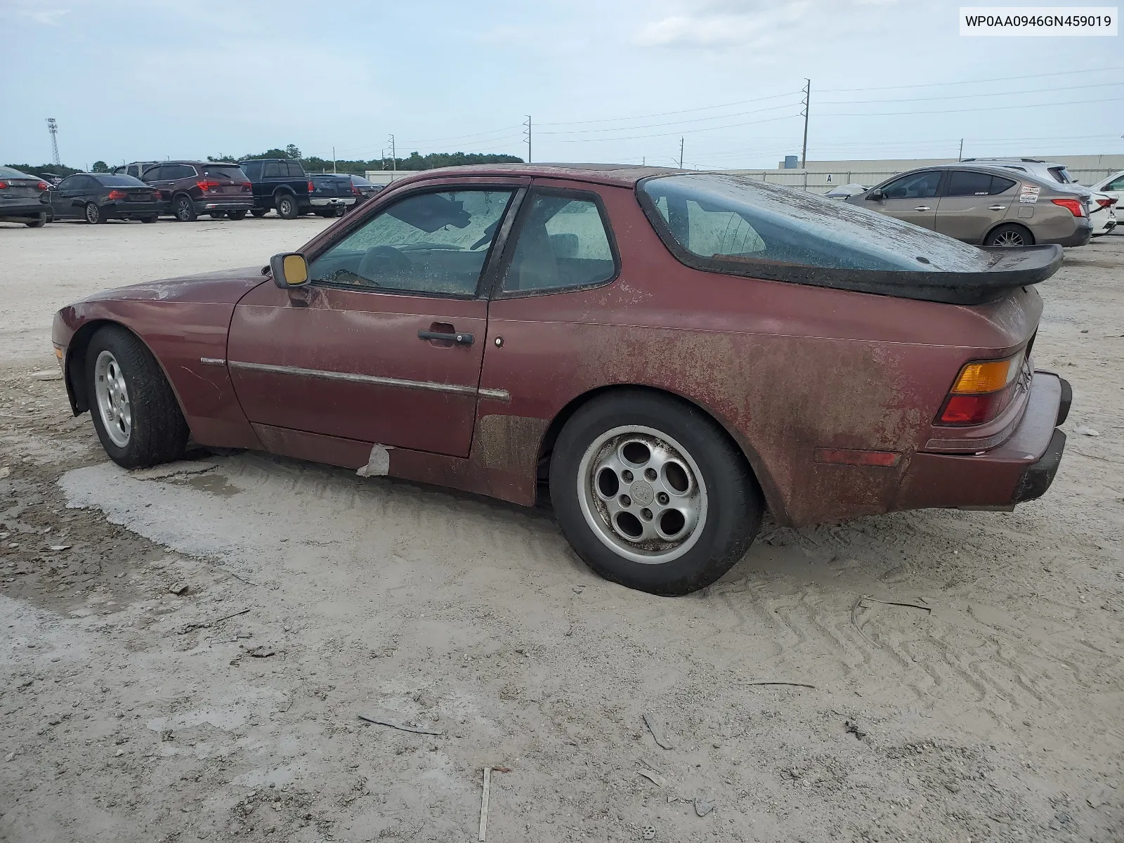 1986 Porsche 944 VIN: WP0AA0946GN459019 Lot: 65654684