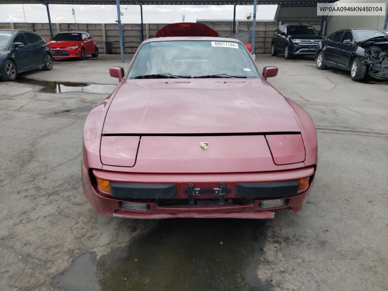 WP0AA0946KN450104 1989 Porsche 944