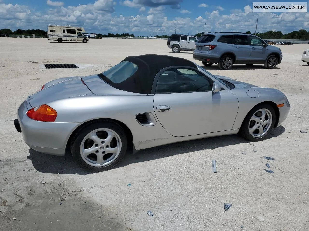 1998 Porsche Boxster VIN: WP0CA2986WU624434 Lot: 64462864