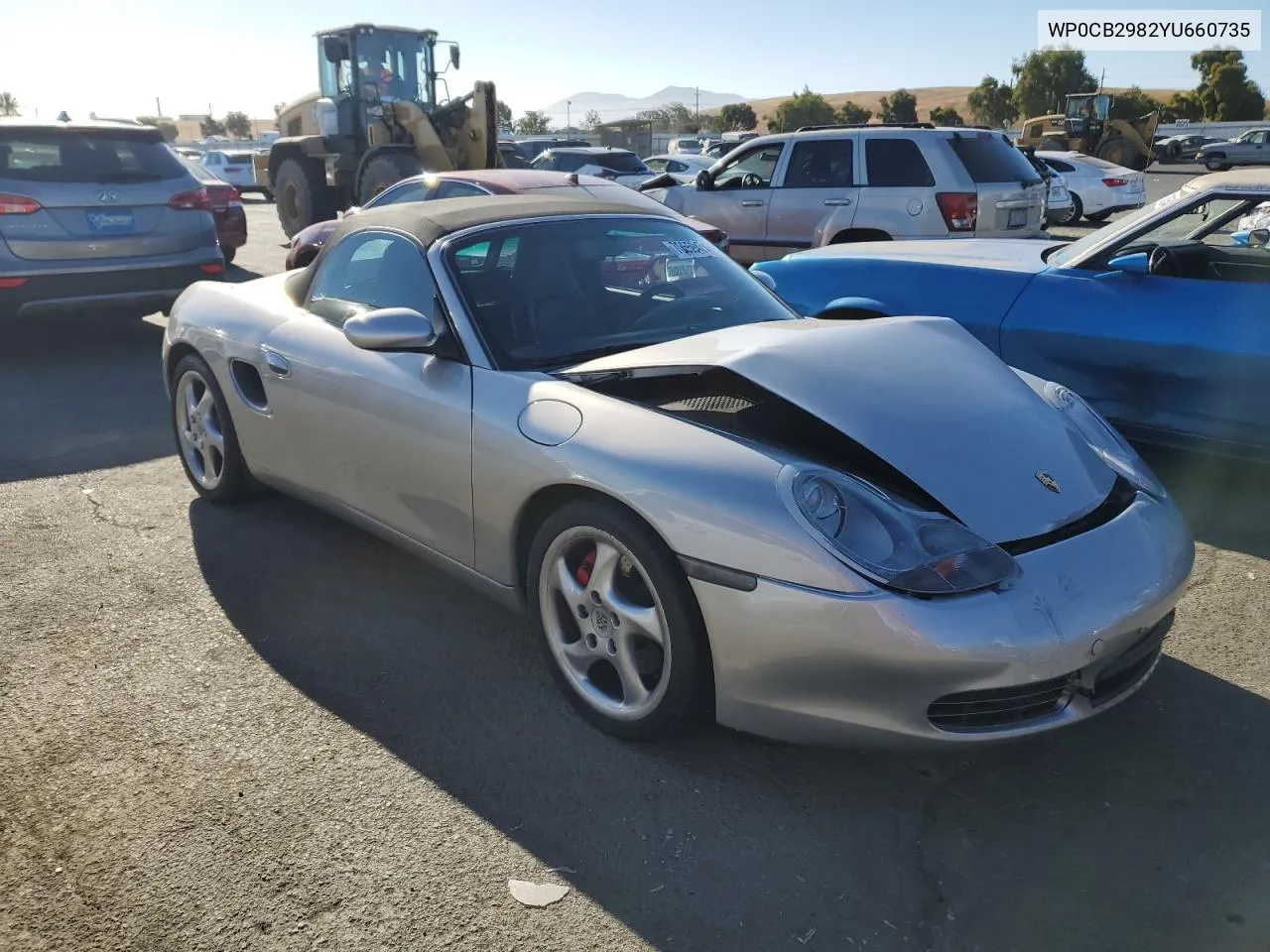 2000 Porsche Boxster S VIN: WP0CB2982YU660735 Lot: 70659474