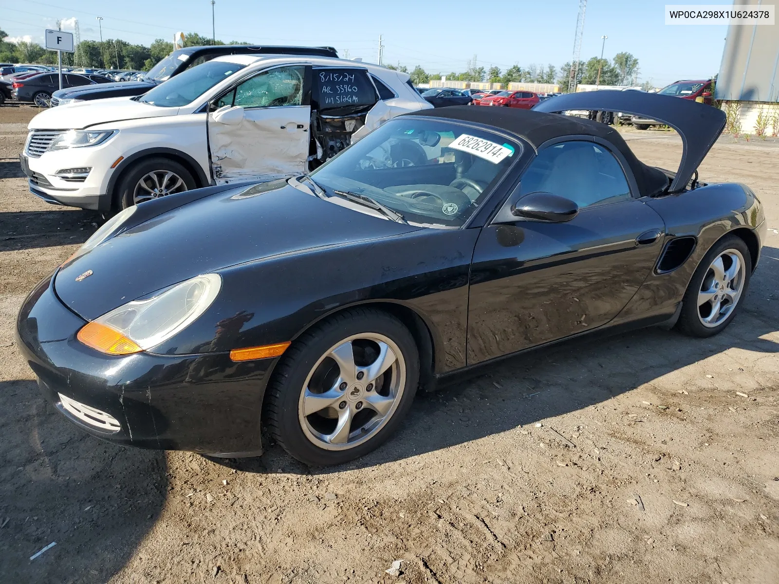 2001 Porsche Boxster VIN: WP0CA298X1U624378 Lot: 68262914