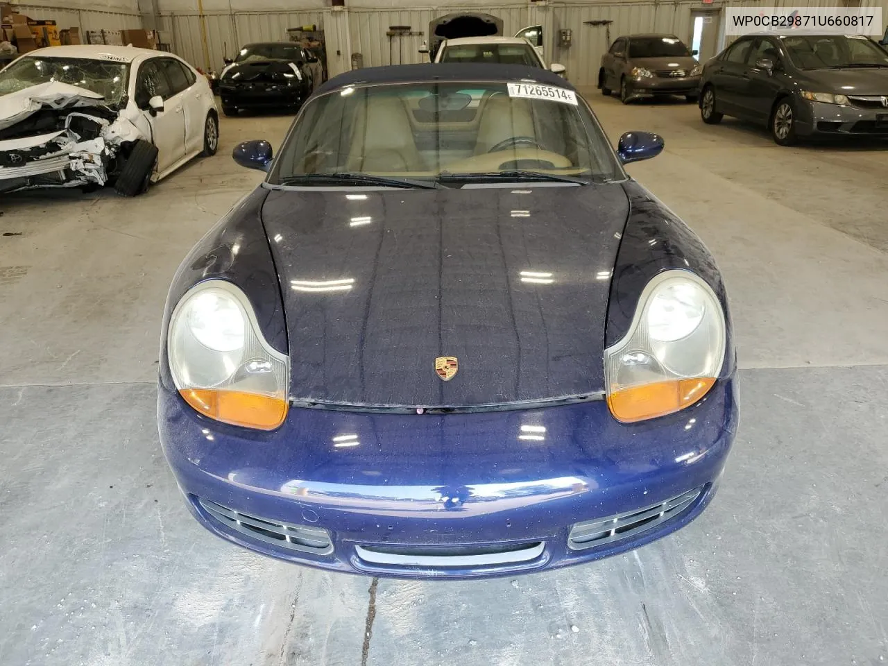 2001 Porsche Boxster S VIN: WP0CB29871U660817 Lot: 71265514