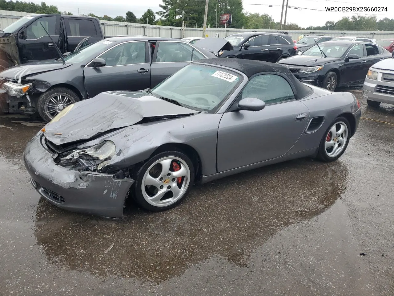 2002 Porsche Boxster S VIN: WP0CB298X2S660274 Lot: 71402524