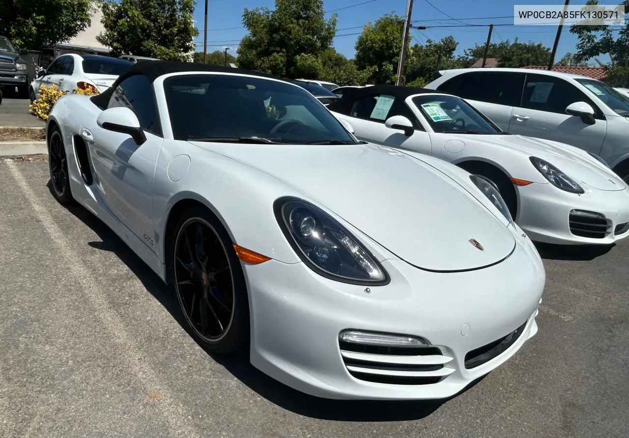 WP0CB2A85FK130571 2015 Porsche Boxster S