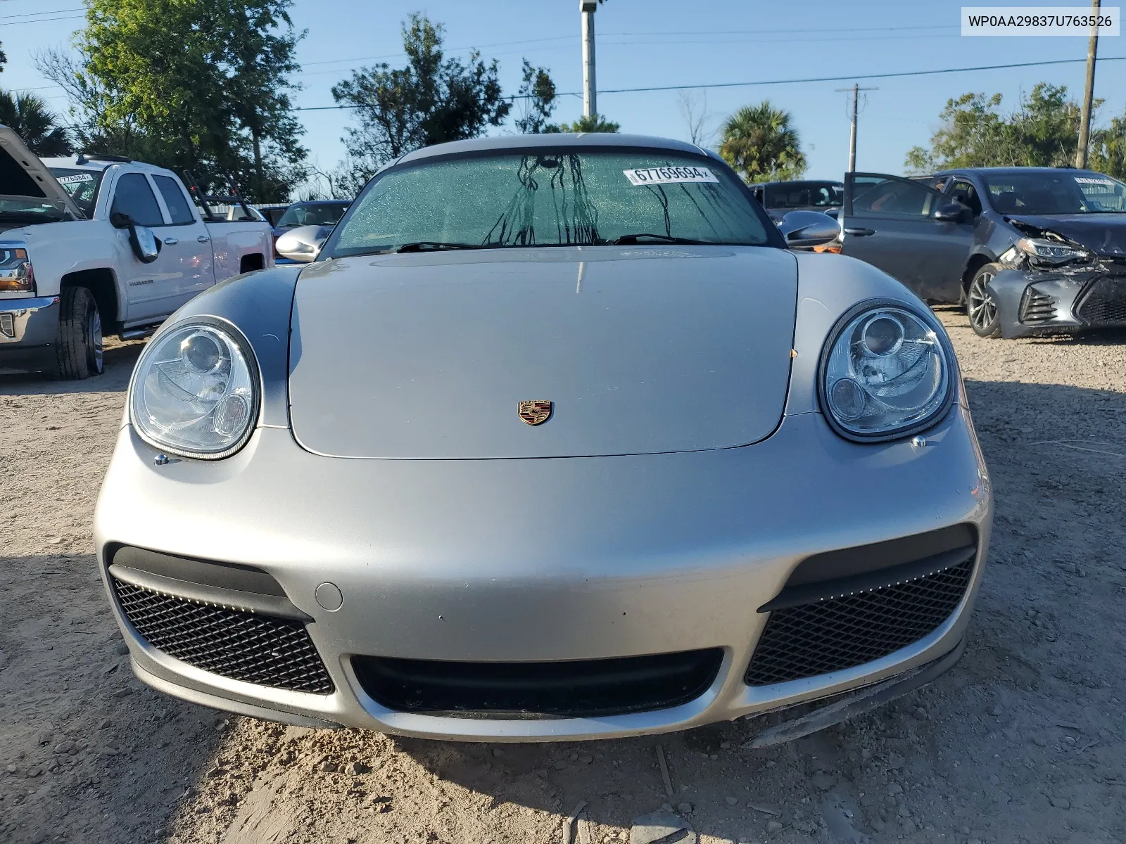 2007 Porsche Cayman VIN: WP0AA29837U763526 Lot: 67769694