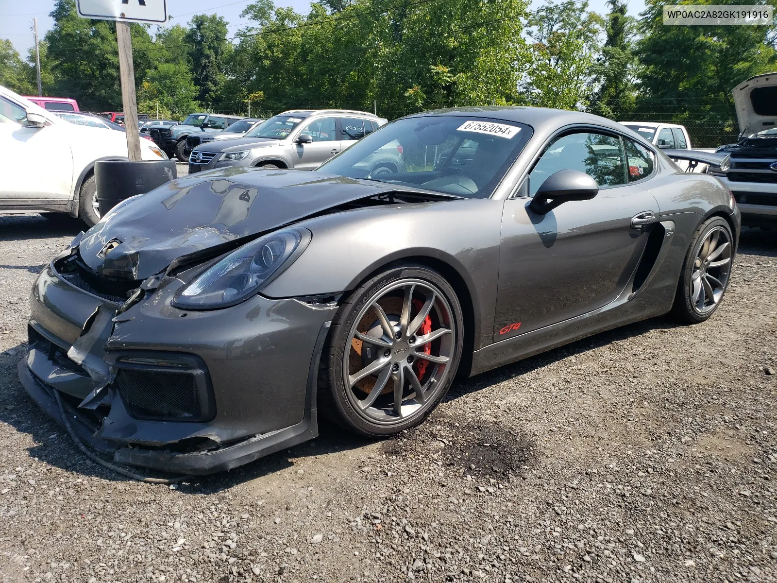 2016 Porsche Cayman Gt4 VIN: WP0AC2A82GK191916 Lot: 67552054