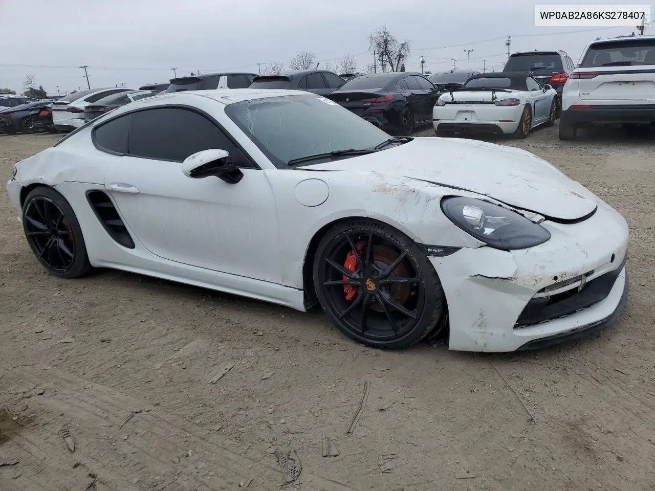 2019 Porsche Cayman S VIN: WP0AB2A86KS278407 Lot: 66796054