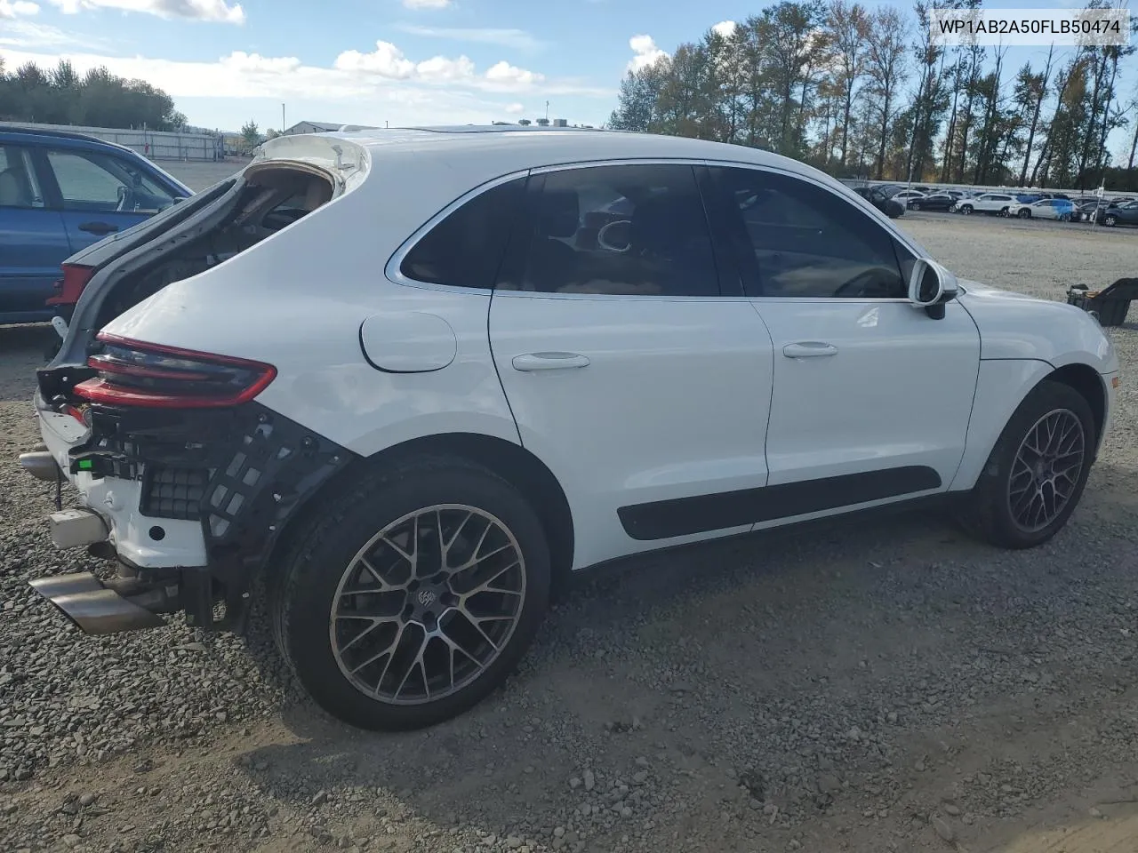 2015 Porsche Macan S VIN: WP1AB2A50FLB50474 Lot: 70891794