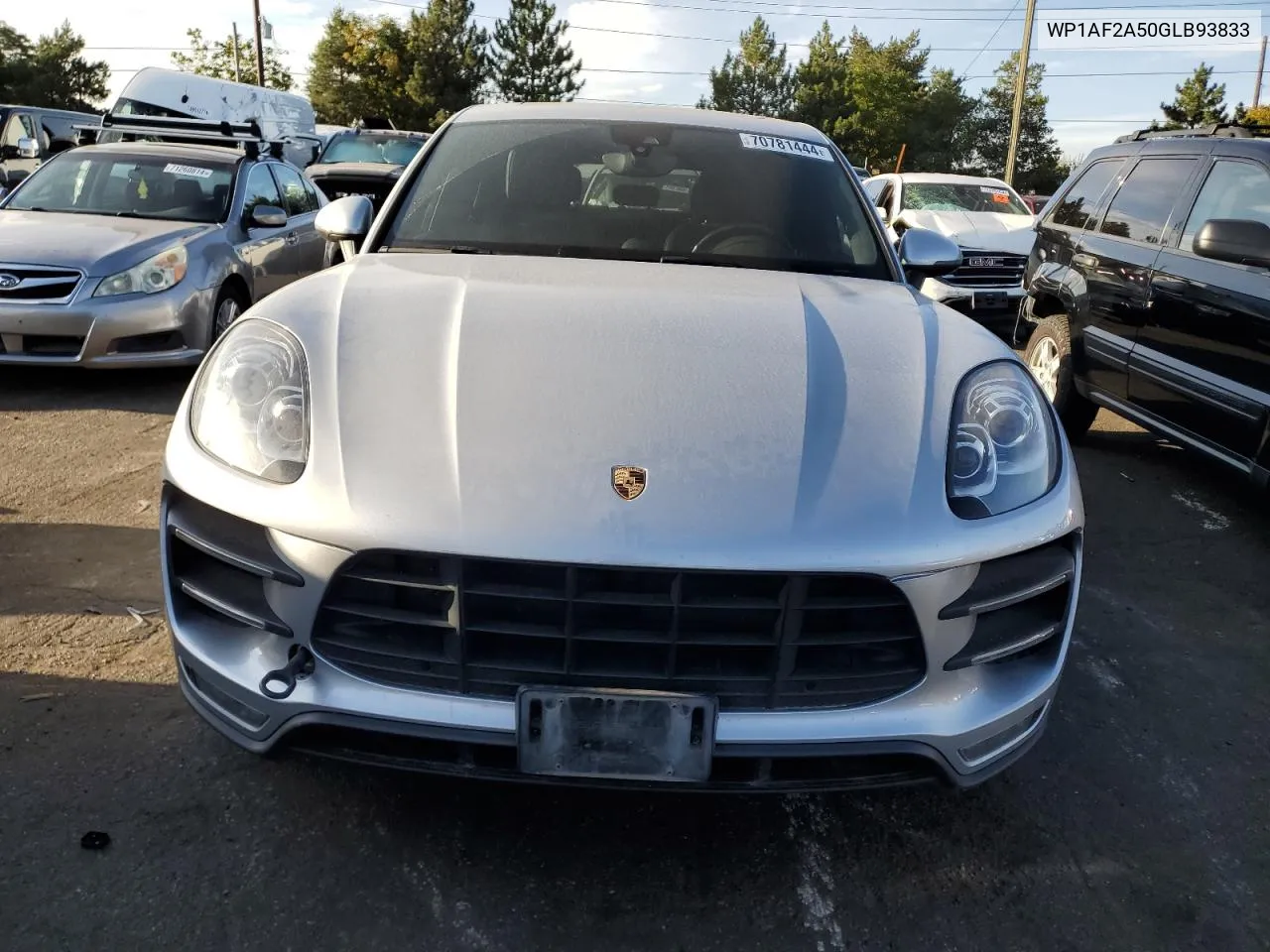 2016 Porsche Macan Turbo VIN: WP1AF2A50GLB93833 Lot: 70781444