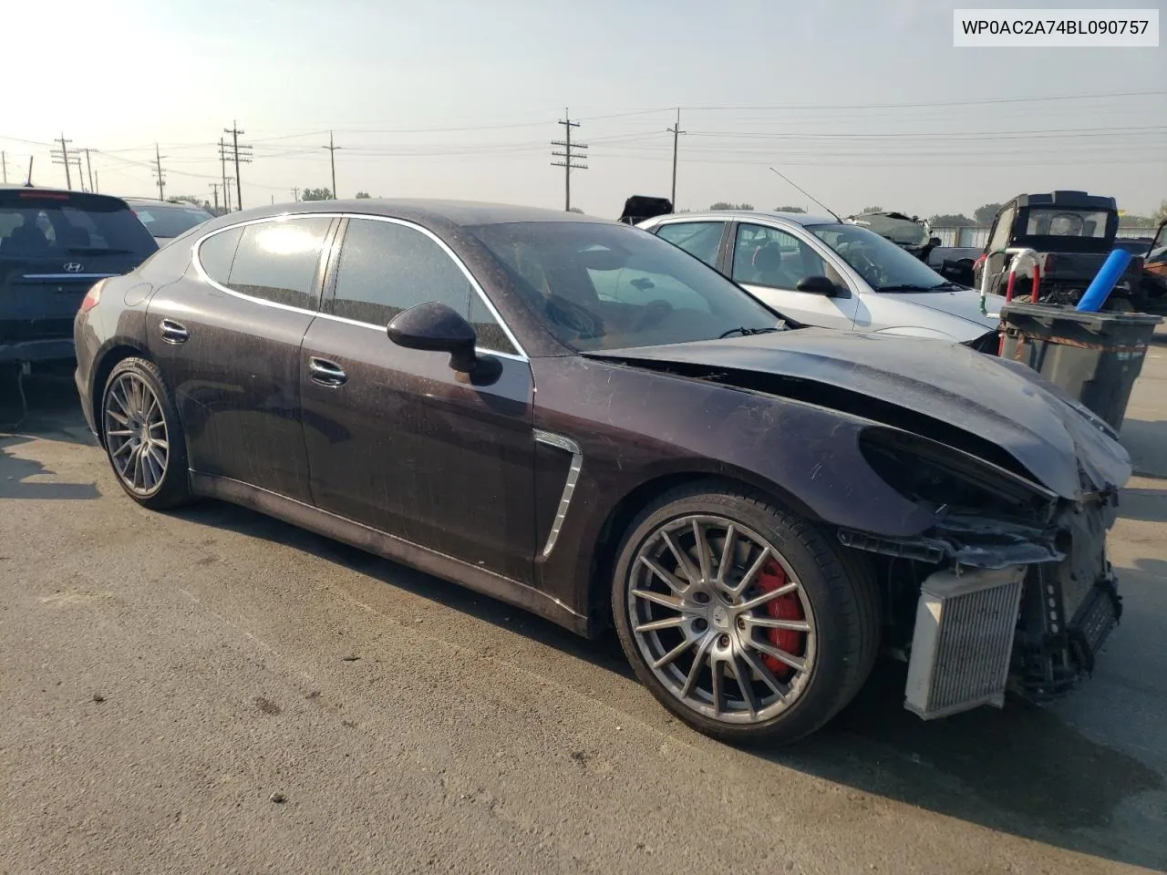 2011 Porsche Panamera Turbo VIN: WP0AC2A74BL090757 Lot: 70475244