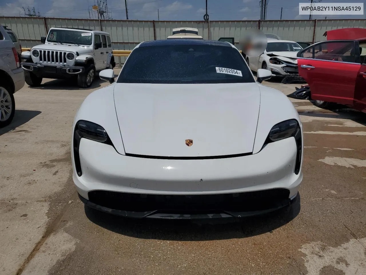 2022 Porsche Taycan 4S VIN: WP0AB2Y11NSA45129 Lot: 60102054