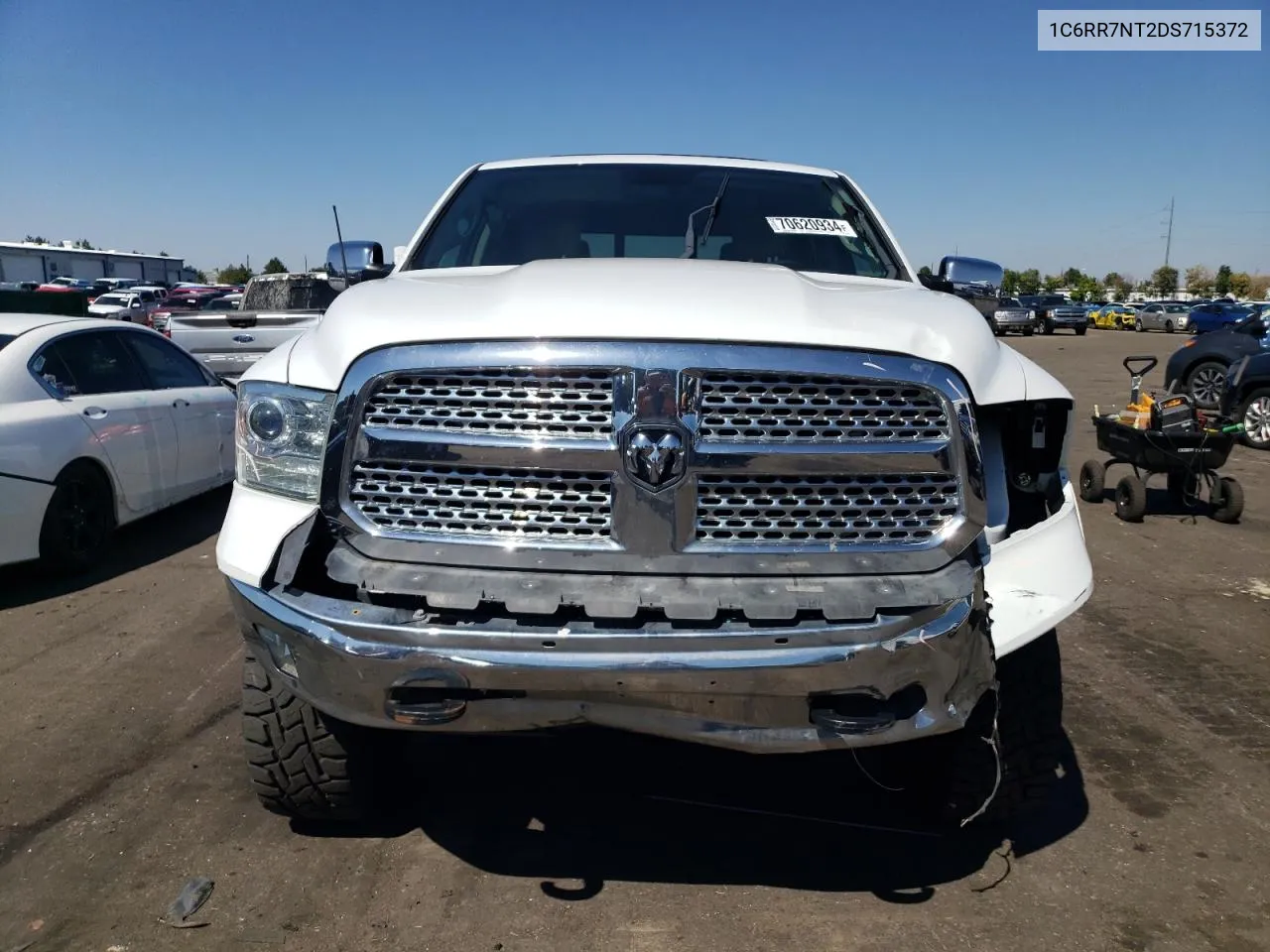 2013 Ram 1500 Laramie VIN: 1C6RR7NT2DS715372 Lot: 70620934