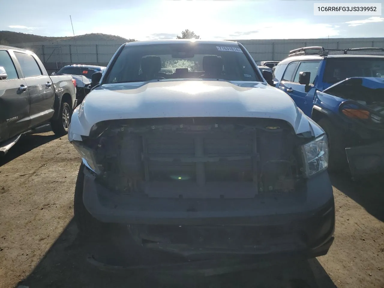 2018 Ram 1500 St VIN: 1C6RR6FG3JS339952 Lot: 71631814