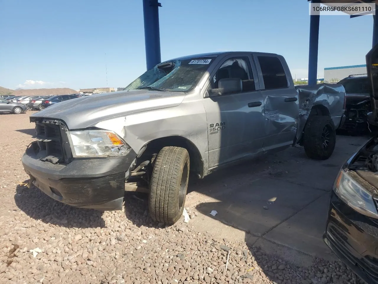 1C6RR6FG8KS681110 2019 Ram 1500 Classic Tradesman