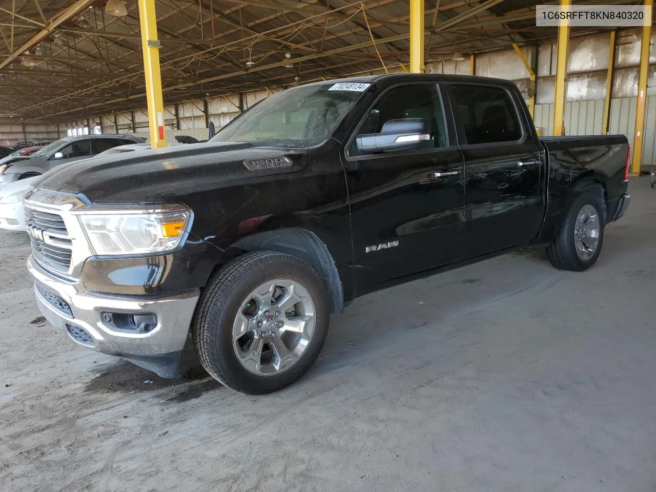 2019 Ram 1500 Big Horn/Lone Star VIN: 1C6SRFFT8KN840320 Lot: 70248134