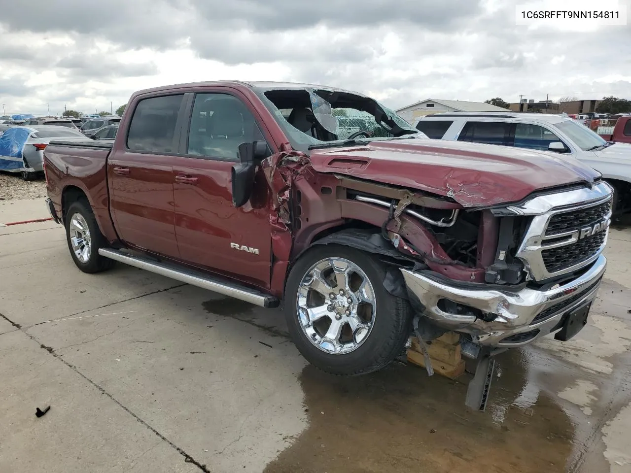 2022 Ram 1500 Big Horn/Lone Star VIN: 1C6SRFFT9NN154811 Lot: 70904714