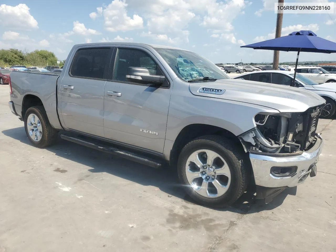 2022 Ram 1500 Big Horn/Lone Star VIN: 1C6RREFG9NN228160 Lot: 71734534