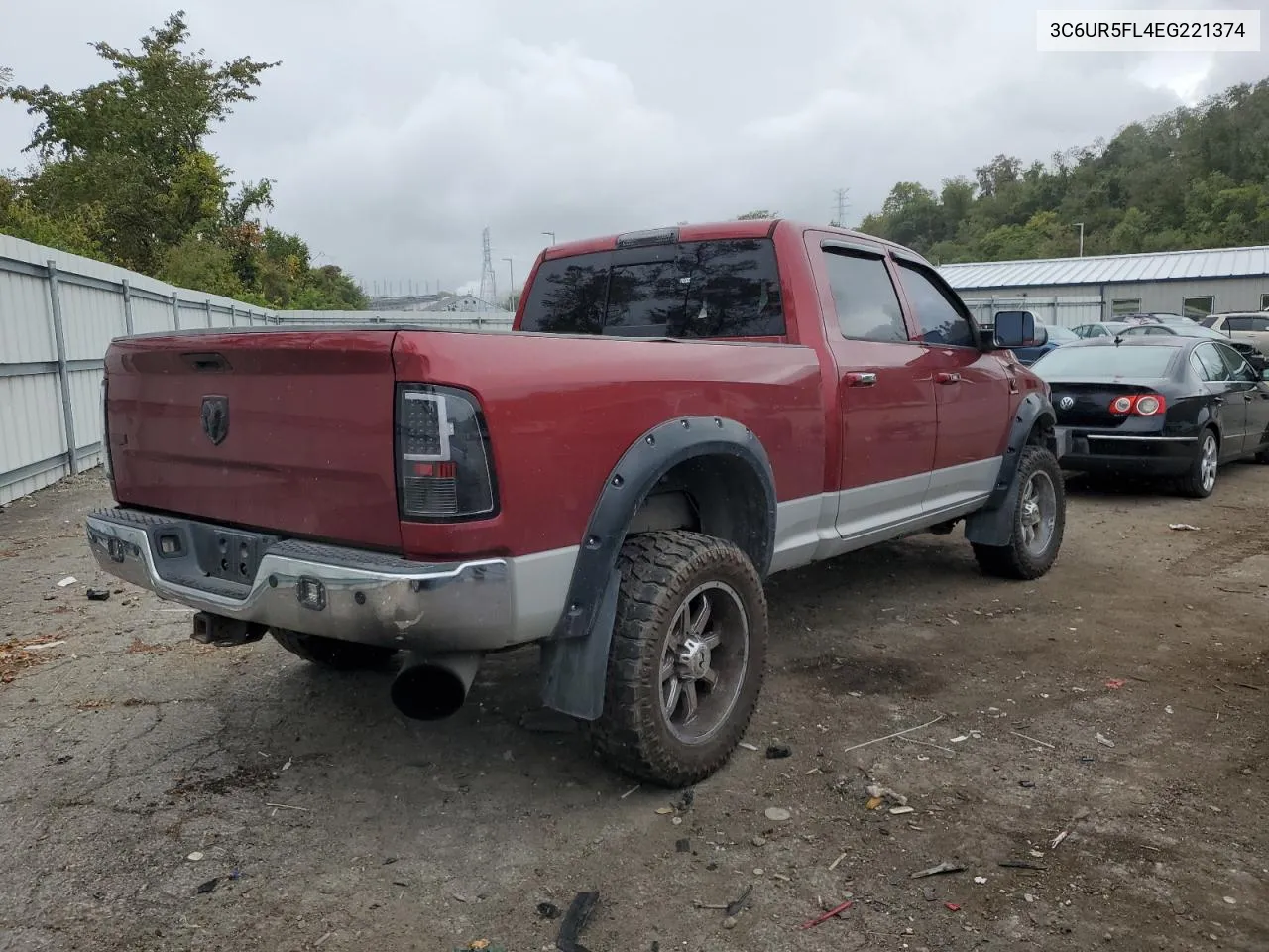 2014 Ram 2500 Laramie VIN: 3C6UR5FL4EG221374 Lot: 70995004