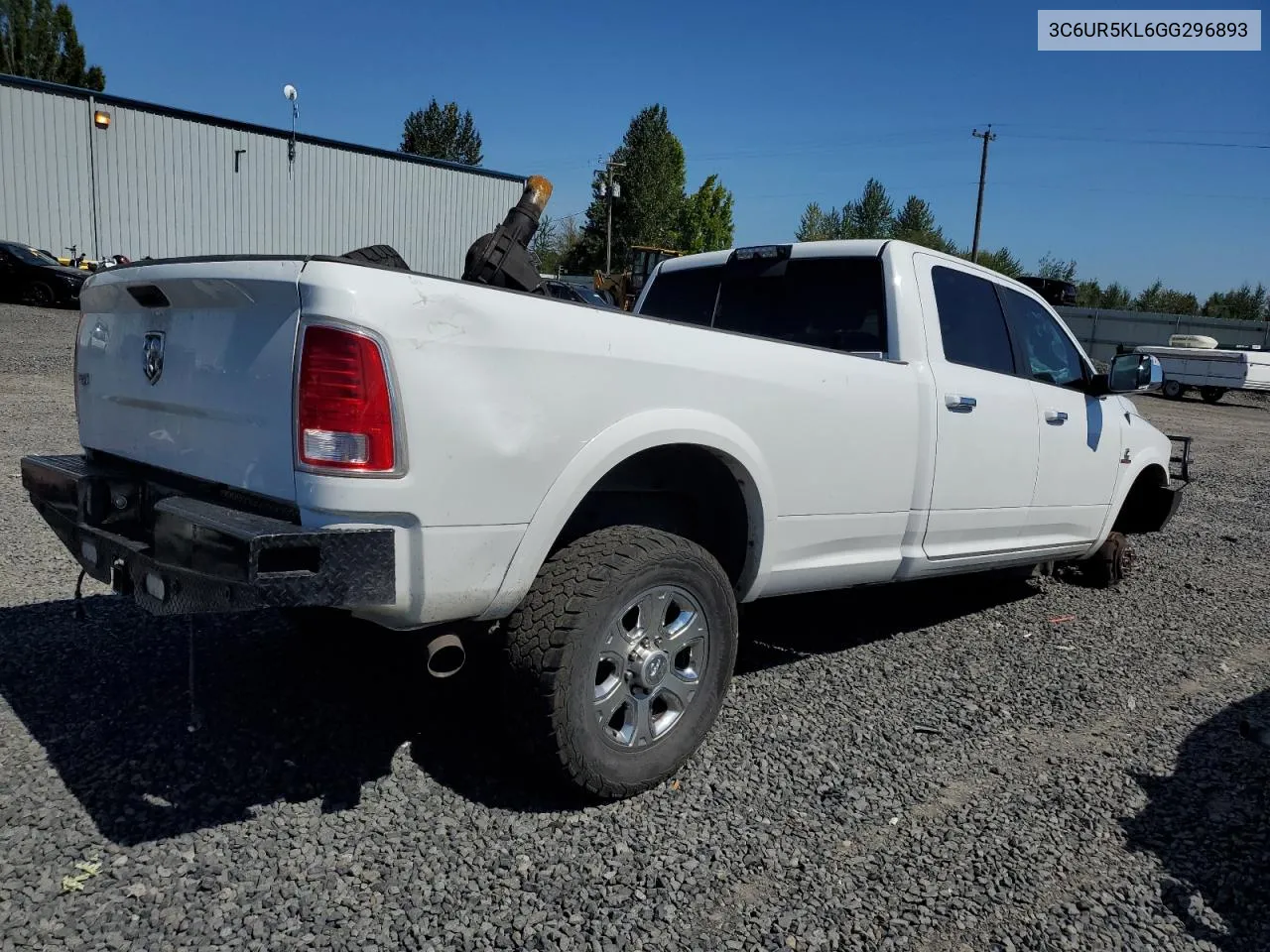 2016 Ram 2500 Laramie VIN: 3C6UR5KL6GG296893 Lot: 67550834