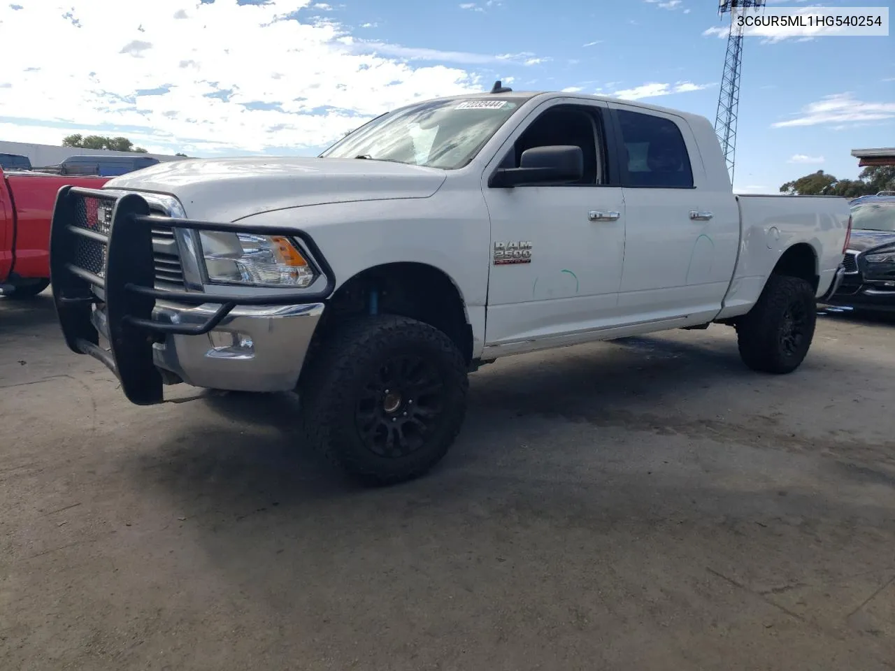 2017 Ram 2500 Slt VIN: 3C6UR5ML1HG540254 Lot: 72232444