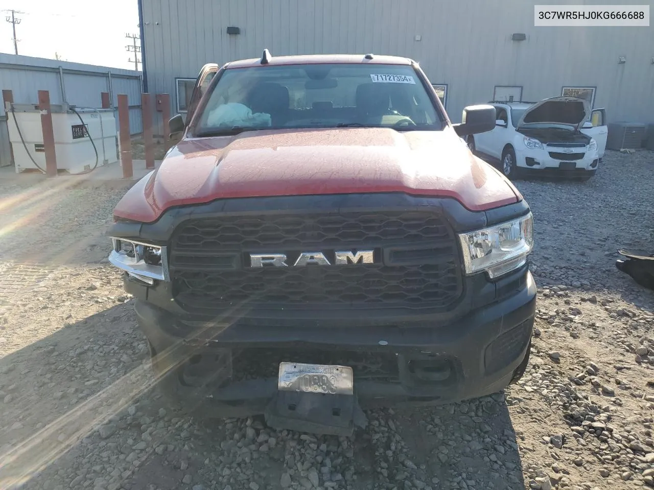 2019 Ram 2500 Tradesman VIN: 3C7WR5HJ0KG666688 Lot: 71727354