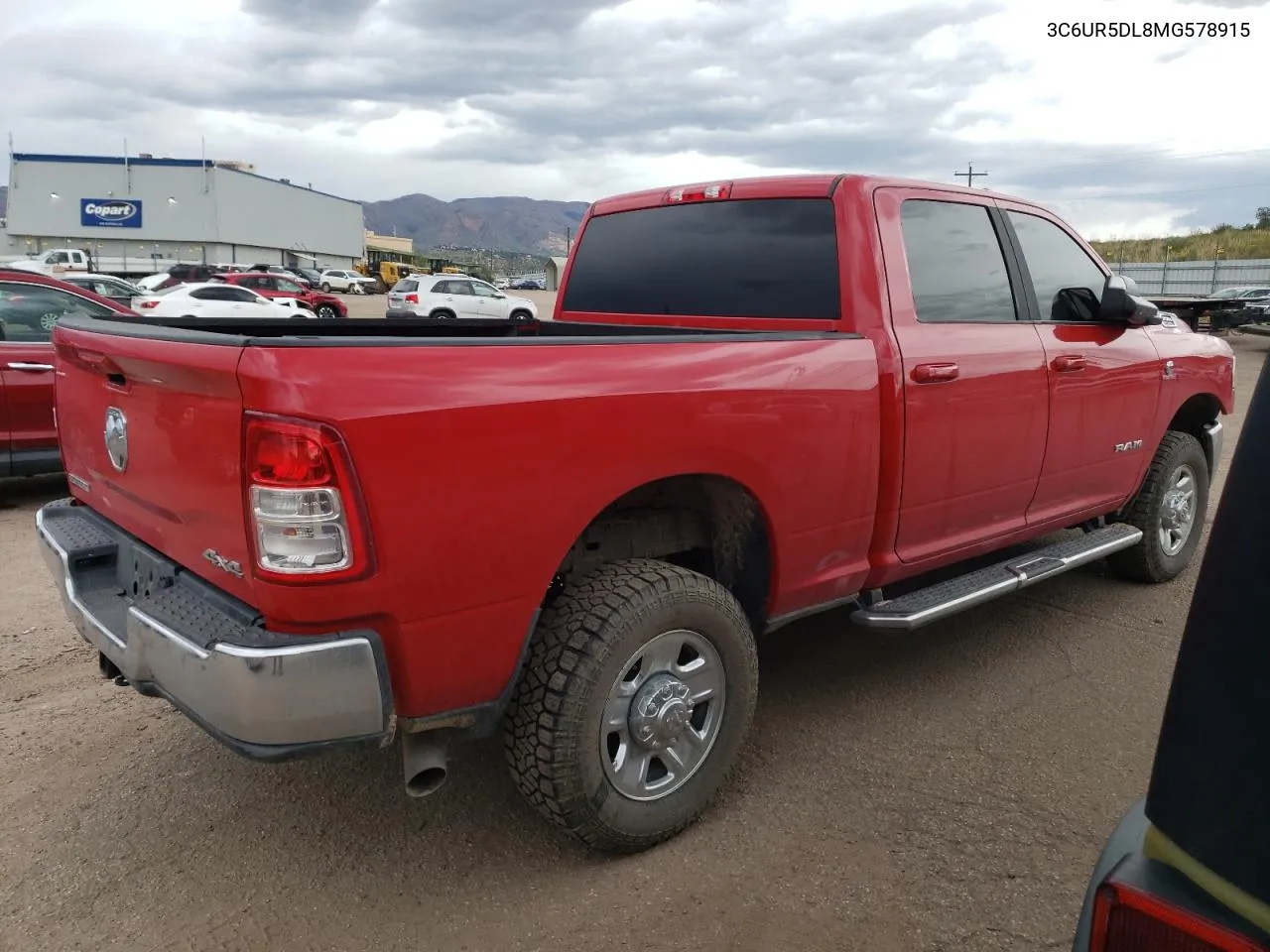 2021 Ram 2500 Big Horn VIN: 3C6UR5DL8MG578915 Lot: 71297464