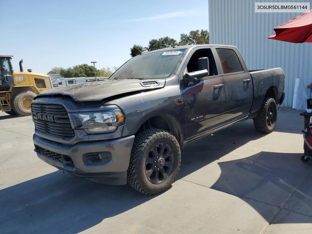 2021 Ram 2500 Big Horn VIN: 3C6UR5DL8MG561144 Lot: 72076724