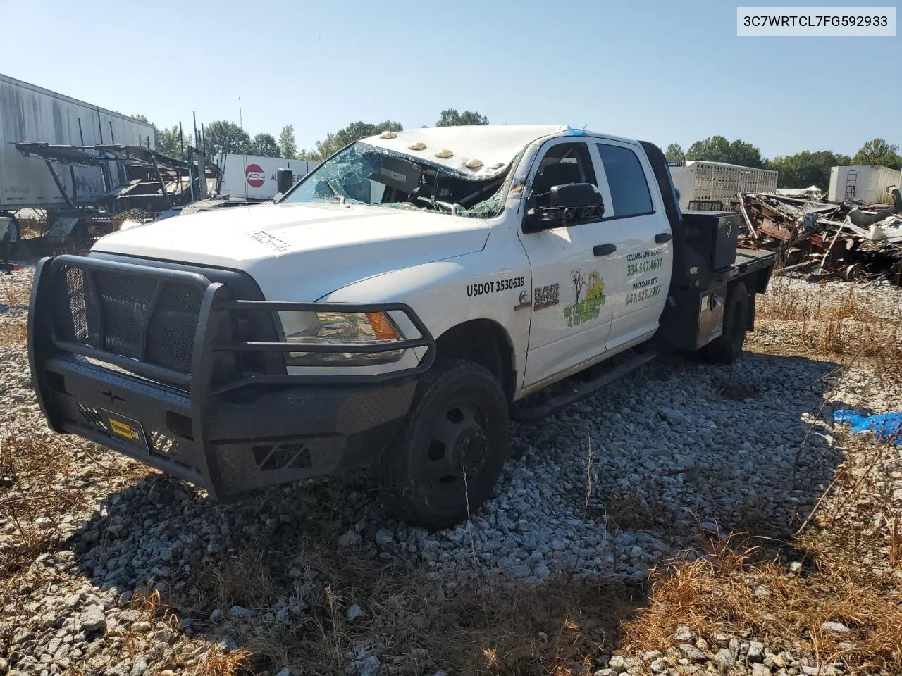 2015 Ram 3500 VIN: 3C7WRTCL7FG592933 Lot: 70229744