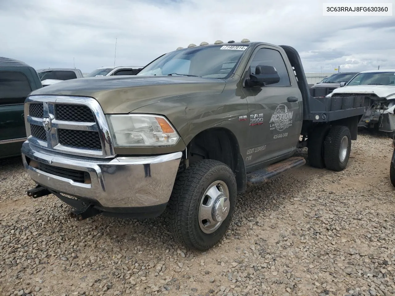 2015 Ram 3500 St VIN: 3C63RRAJ8FG630360 Lot: 71407014