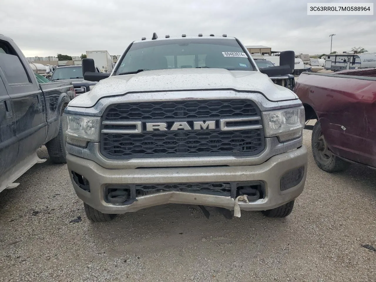 2021 Ram 3500 Tradesman VIN: 3C63RRGL7MG588964 Lot: 69483974