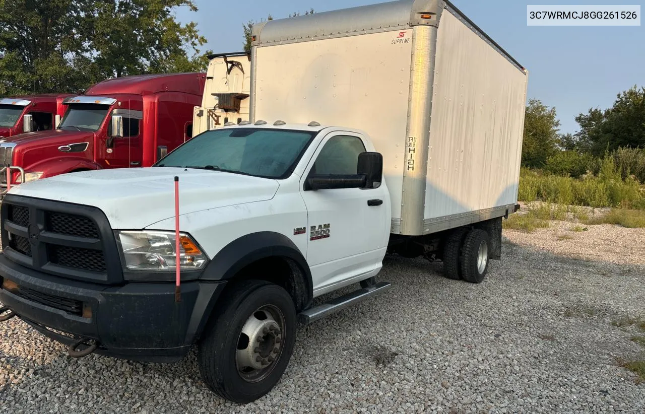 2016 Ram 5500 VIN: 3C7WRMCJ8GG261526 Lot: 71156754