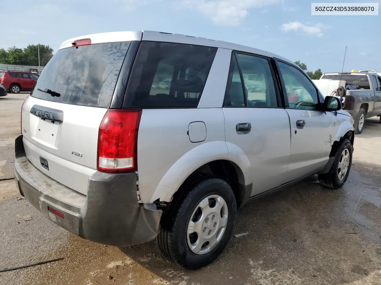 2003 Saturn Vue VIN: 5GZCZ43D53S808070 Lot: 63718944