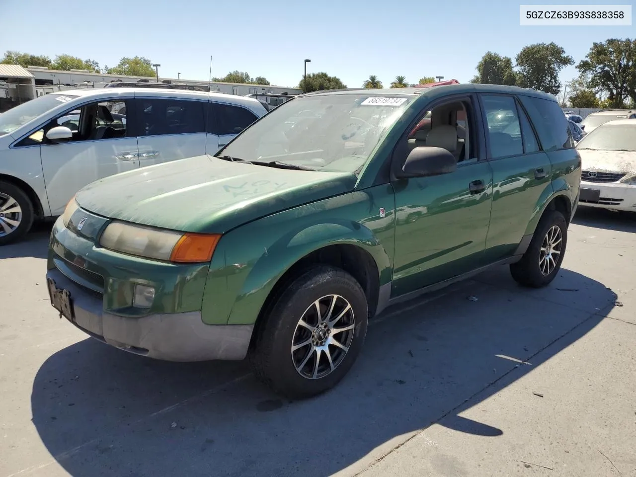 2003 Saturn Vue VIN: 5GZCZ63B93S838358 Lot: 66519734