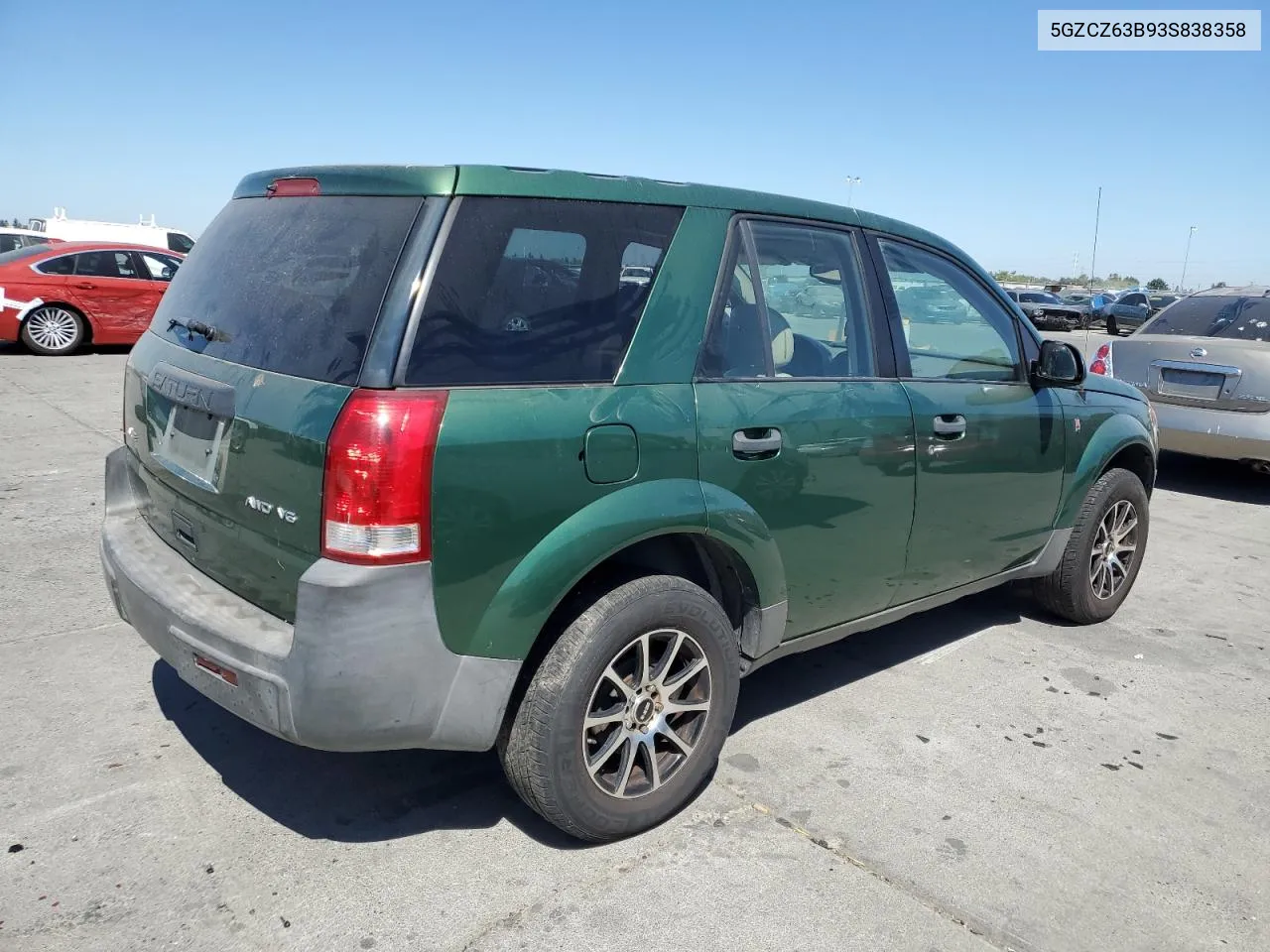 2003 Saturn Vue VIN: 5GZCZ63B93S838358 Lot: 66519734