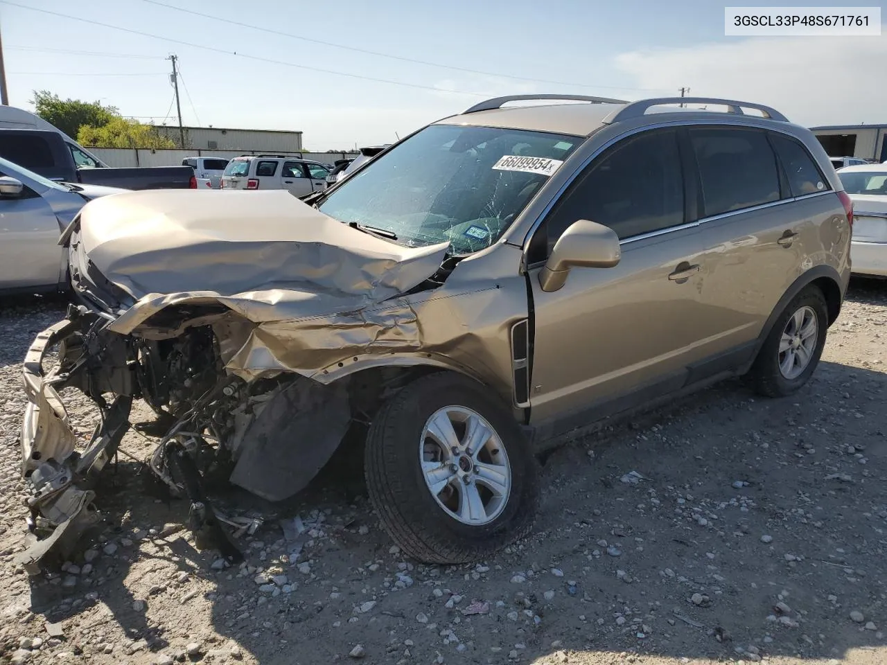 2008 Saturn Vue Xe VIN: 3GSCL33P48S671761 Lot: 66099954