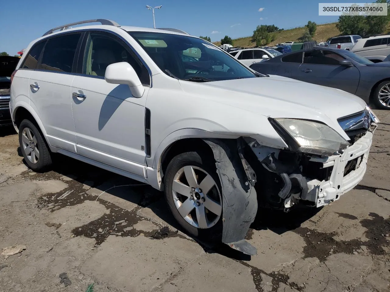 2008 Saturn Vue Xr VIN: 3GSDL737X8S574060 Lot: 69711504