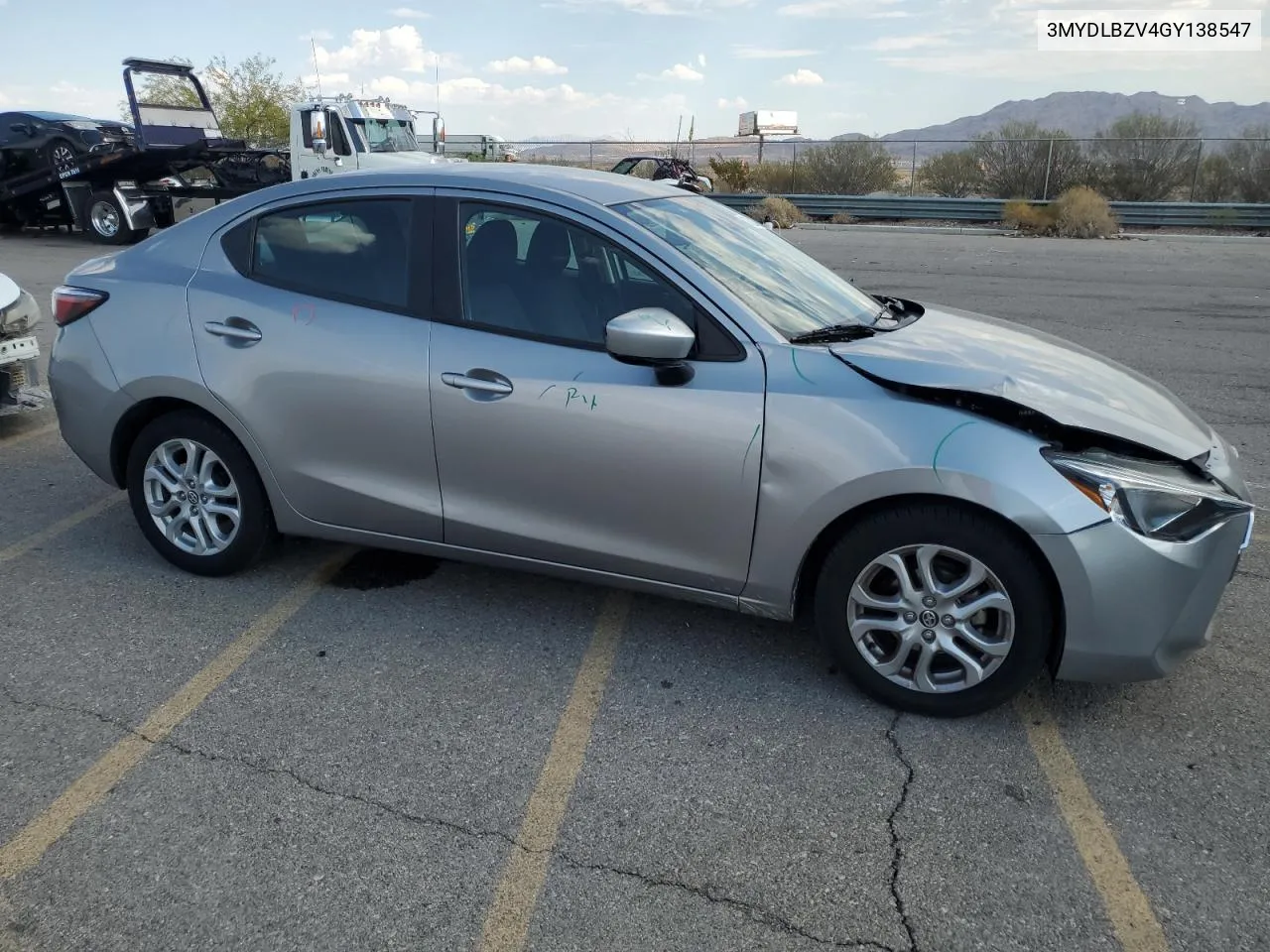 2016 Toyota Scion Ia VIN: 3MYDLBZV4GY138547 Lot: 70533304