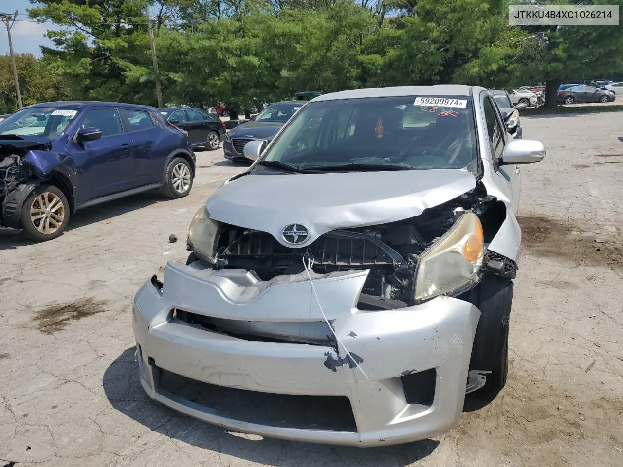 2012 Toyota Scion Xd VIN: JTKKU4B4XC1026214 Lot: 69209974