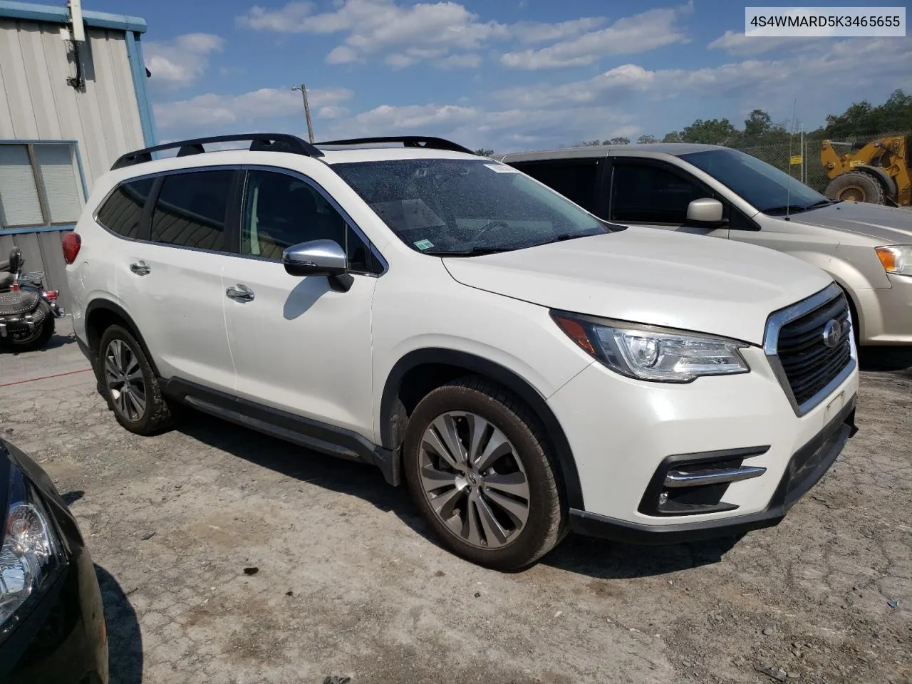 2019 Subaru Ascent Touring VIN: 4S4WMARD5K3465655 Lot: 70060144