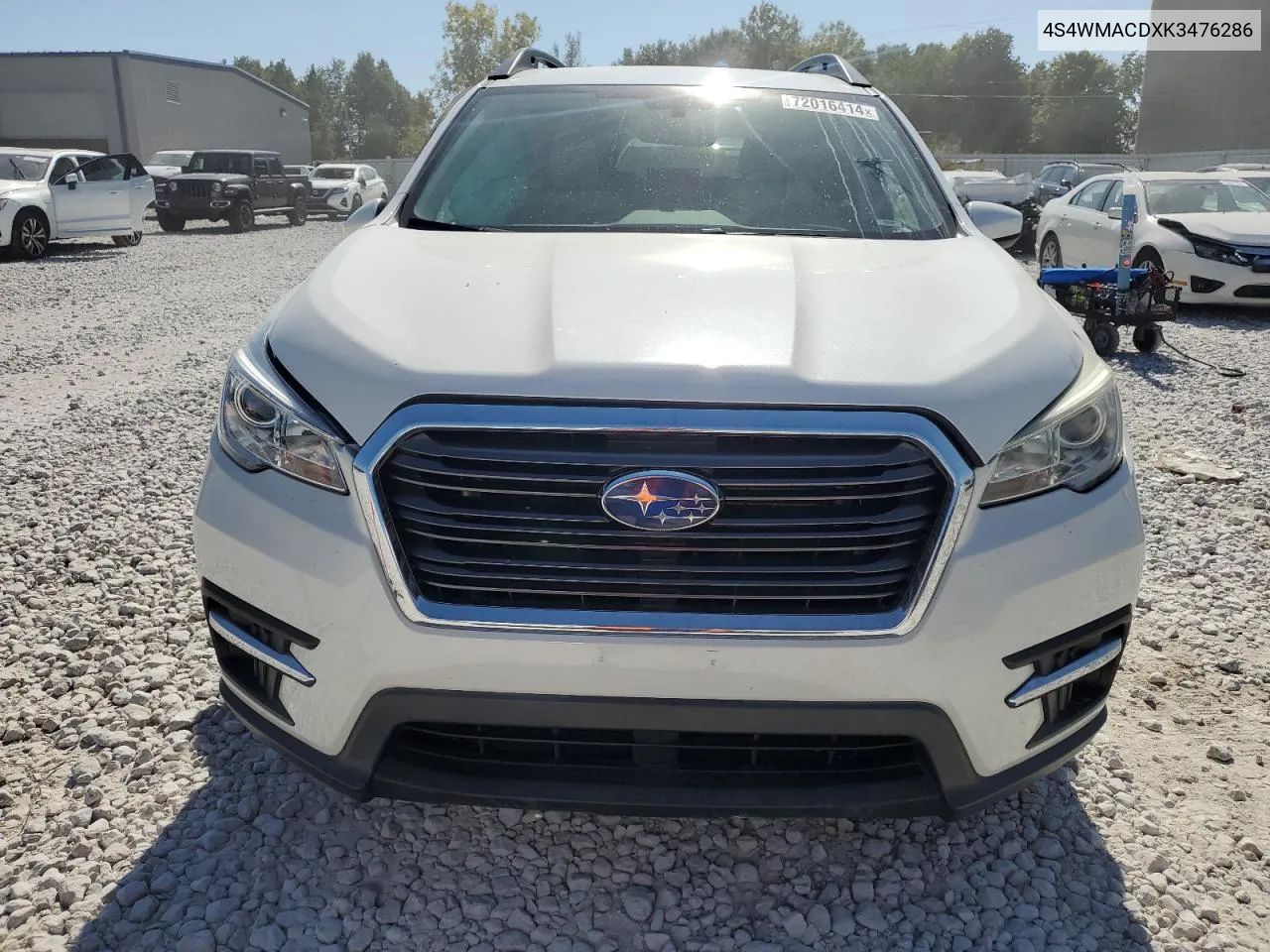 2019 Subaru Ascent Premium VIN: 4S4WMACDXK3476286 Lot: 72016414