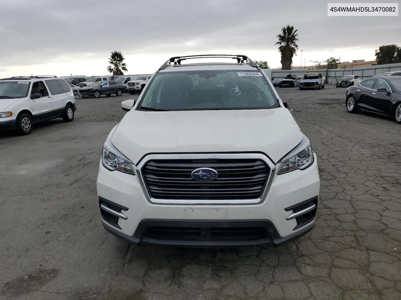 2020 Subaru Ascent Premium VIN: 4S4WMAHD5L3470082 Lot: 71968084