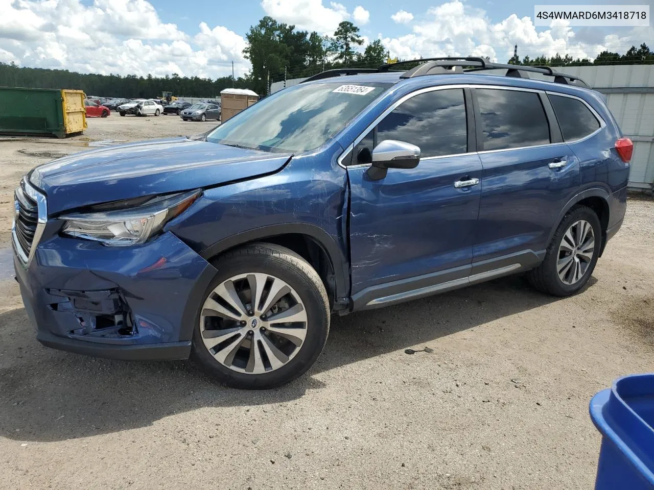 2021 Subaru Ascent Touring VIN: 4S4WMARD6M3418718 Lot: 63651364