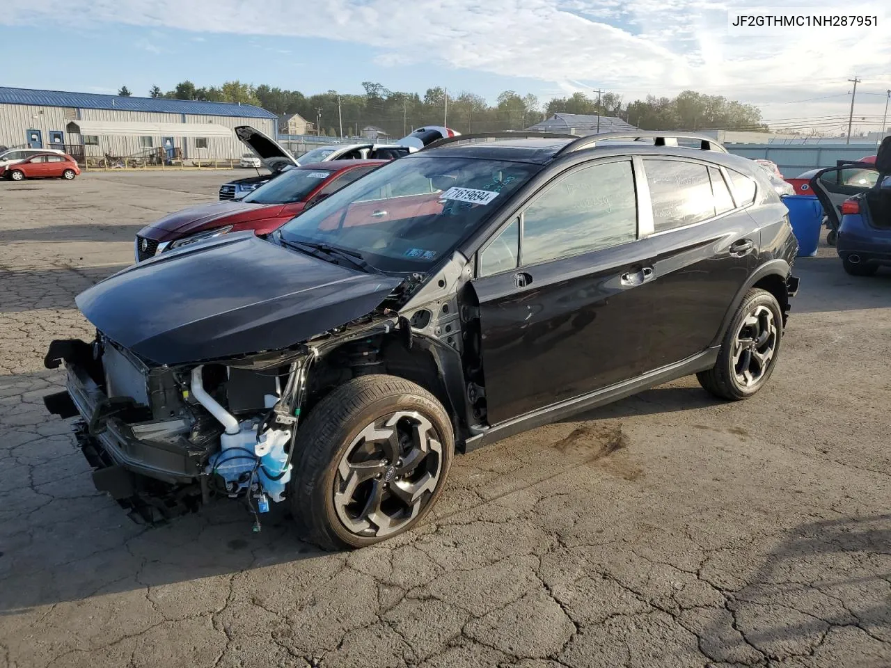 2022 Subaru Crosstrek Limited VIN: JF2GTHMC1NH287951 Lot: 71619694