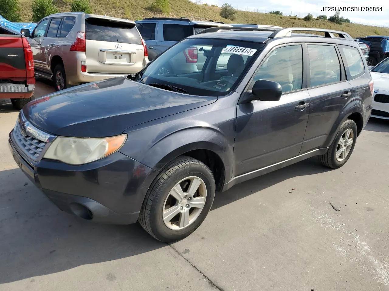 2011 Subaru Forester 2.5X VIN: JF2SHABC5BH706854 Lot: 70665474