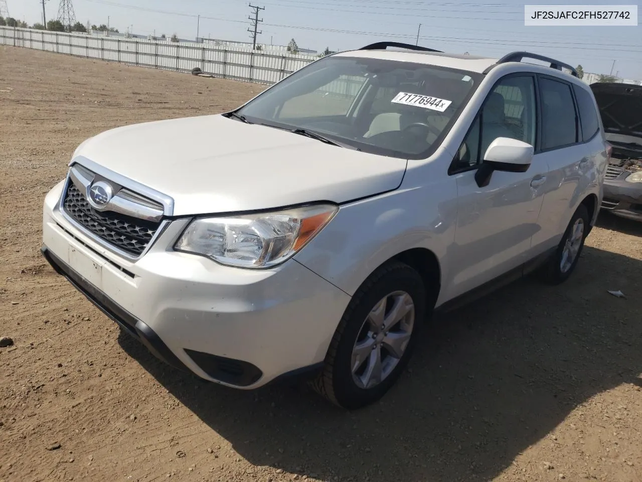 2015 Subaru Forester 2.5I Premium VIN: JF2SJAFC2FH527742 Lot: 71776944