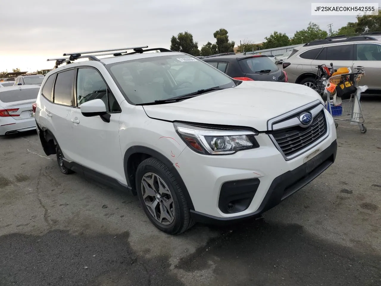 2019 Subaru Forester Premium VIN: JF2SKAEC0KH542555 Lot: 71850694