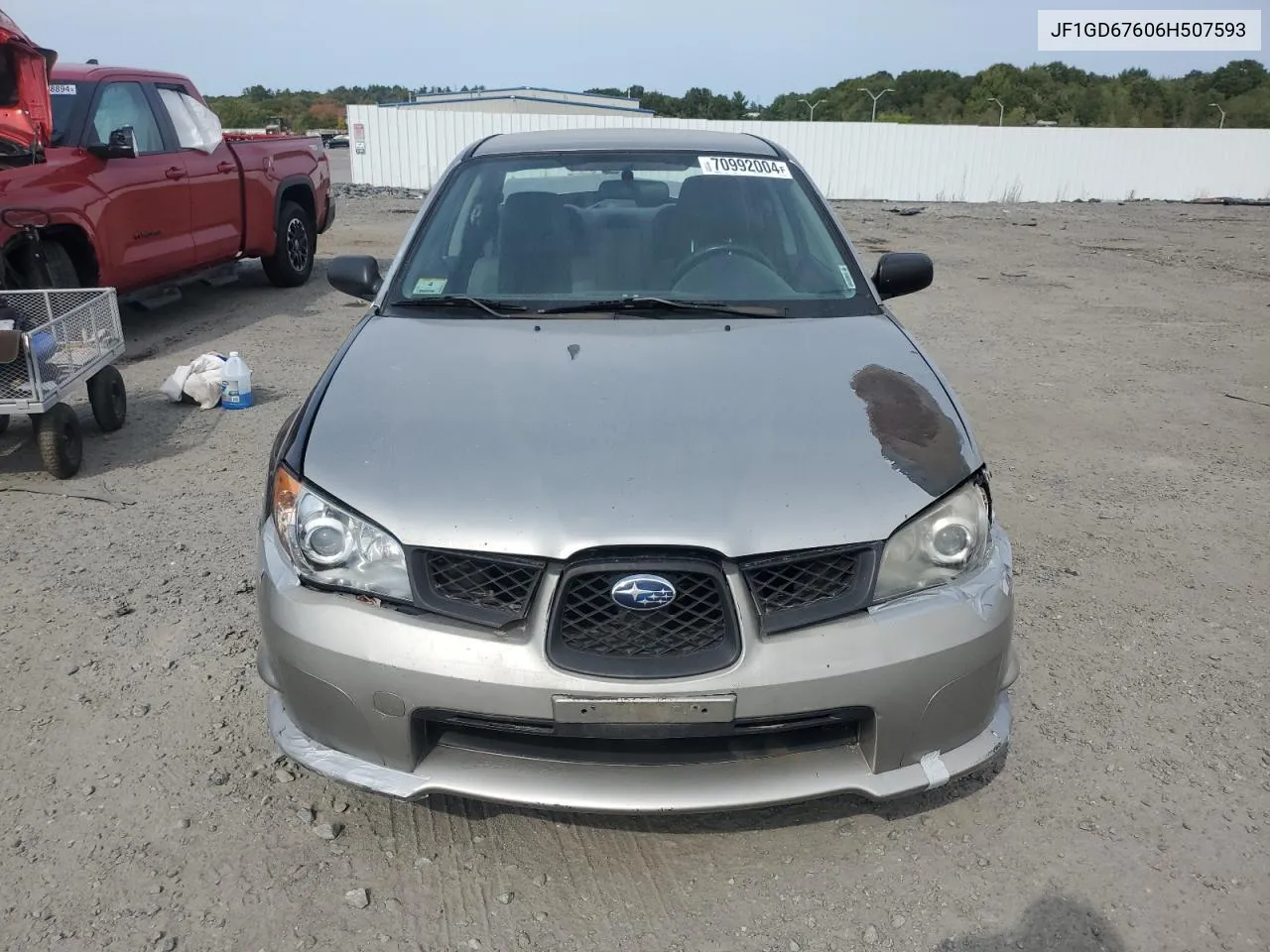 2006 Subaru Impreza 2.5I VIN: JF1GD67606H507593 Lot: 70992004